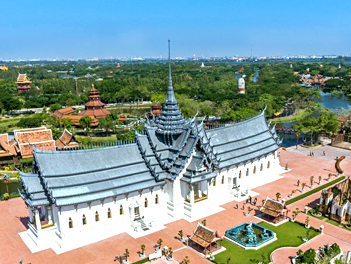 【0403來去泰國】享樂曼芭雙城・Ocean Sky海天盛宴・五星酒店下午茶・泰爽莊園・暹羅古城・洽圖洽週末市集５日【泰獅航空．台中直飛】