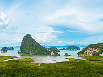 【遇見普吉島】攀牙灣海景咖啡廳Bay View Café、珊瑚島、泰式精油SPA、二次出海、全程五星酒店６日（泰獅航空、台中出發）