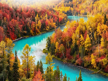 【探索中國自由行】秋季最美北疆～獨庫公路、阿勒泰、禾木村、喀納斯湖、巴音布魯克、天山風光１３天【南方航空、桃園出發】